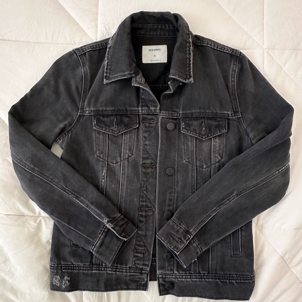Old Navy Charcoal Denim Jacket